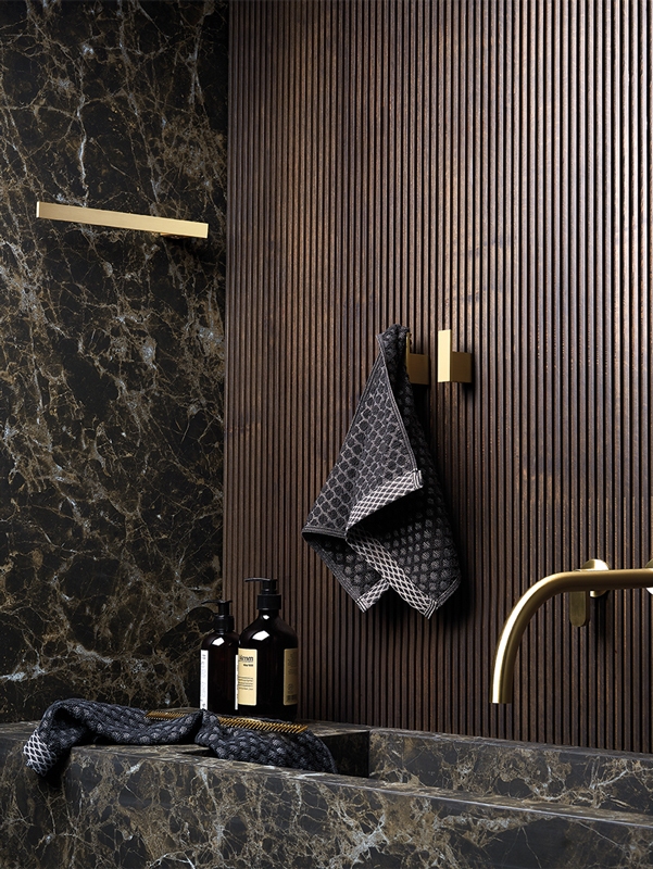 bathroom accessories brass brushed