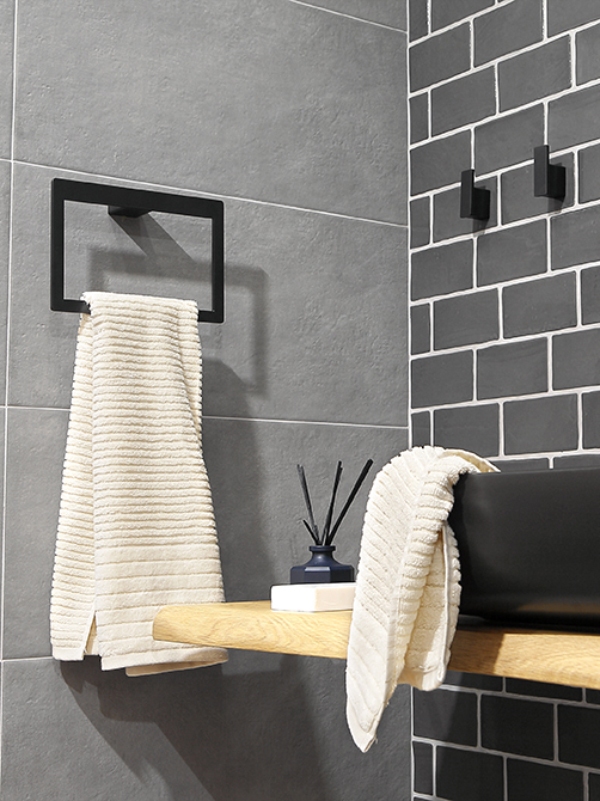 bathroom accessories sanco black mat