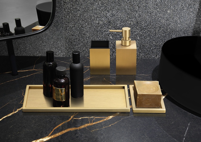 hotel amenities for dispenser soap in brushed brash finish