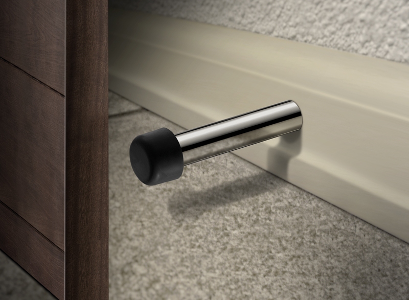 wall door stopper in chrome finish