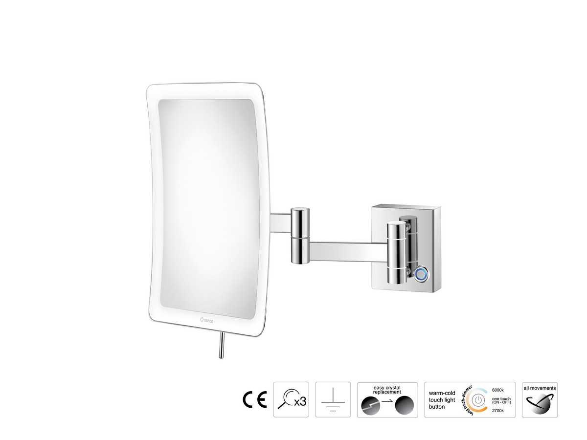 Cosmetic mirror x3 with LED