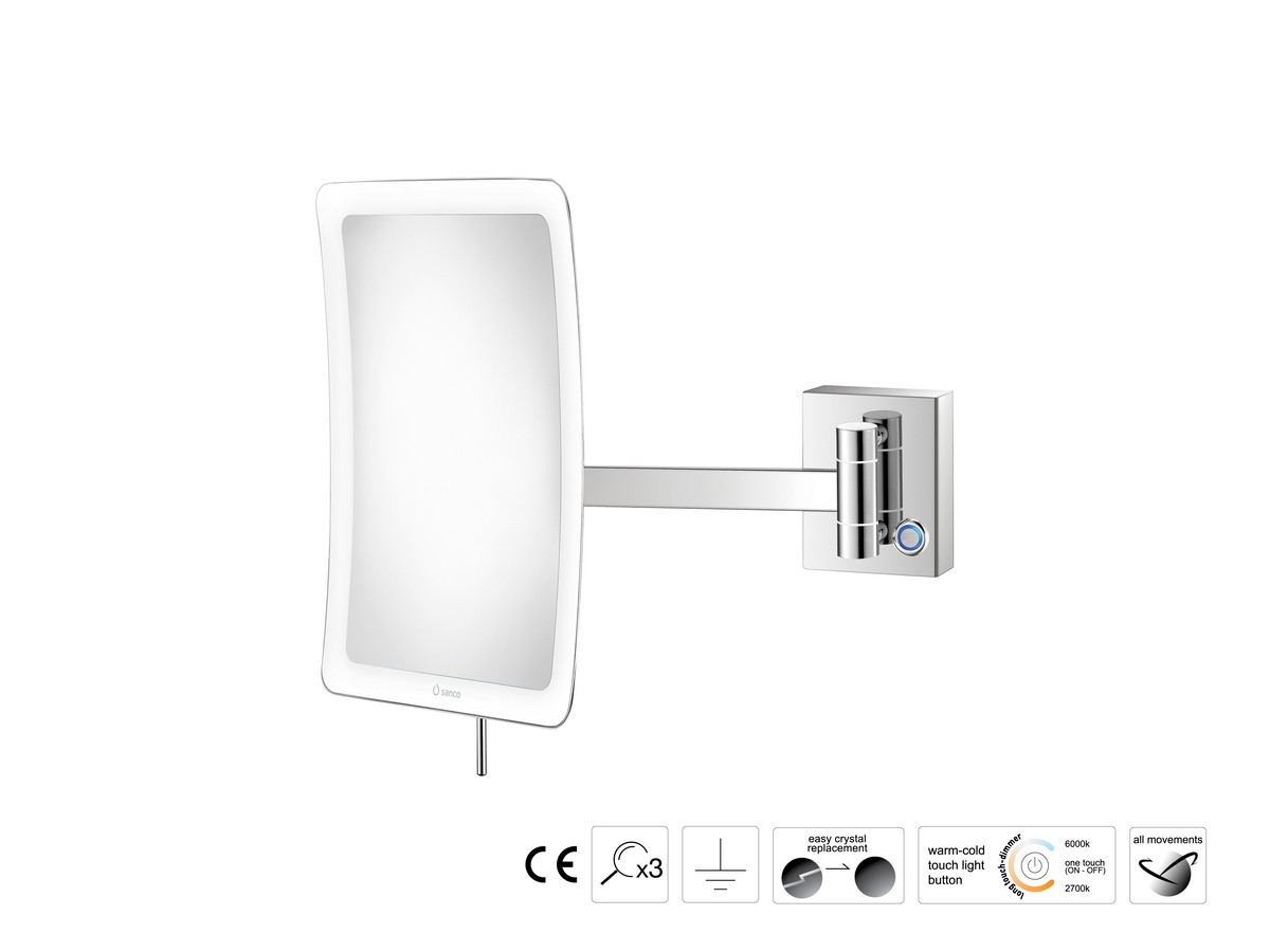 Cosmetic mirror x3 with LED