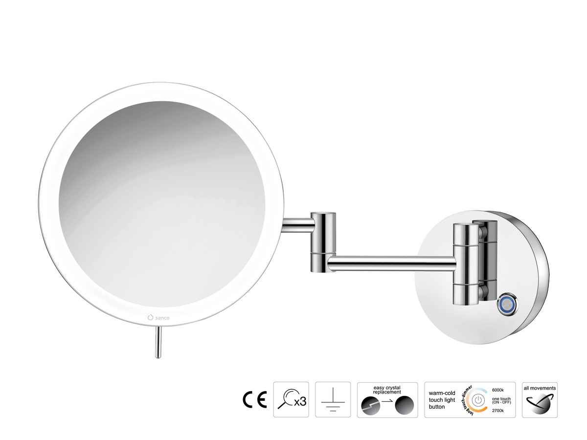 Cosmetic mirror x3 with LED