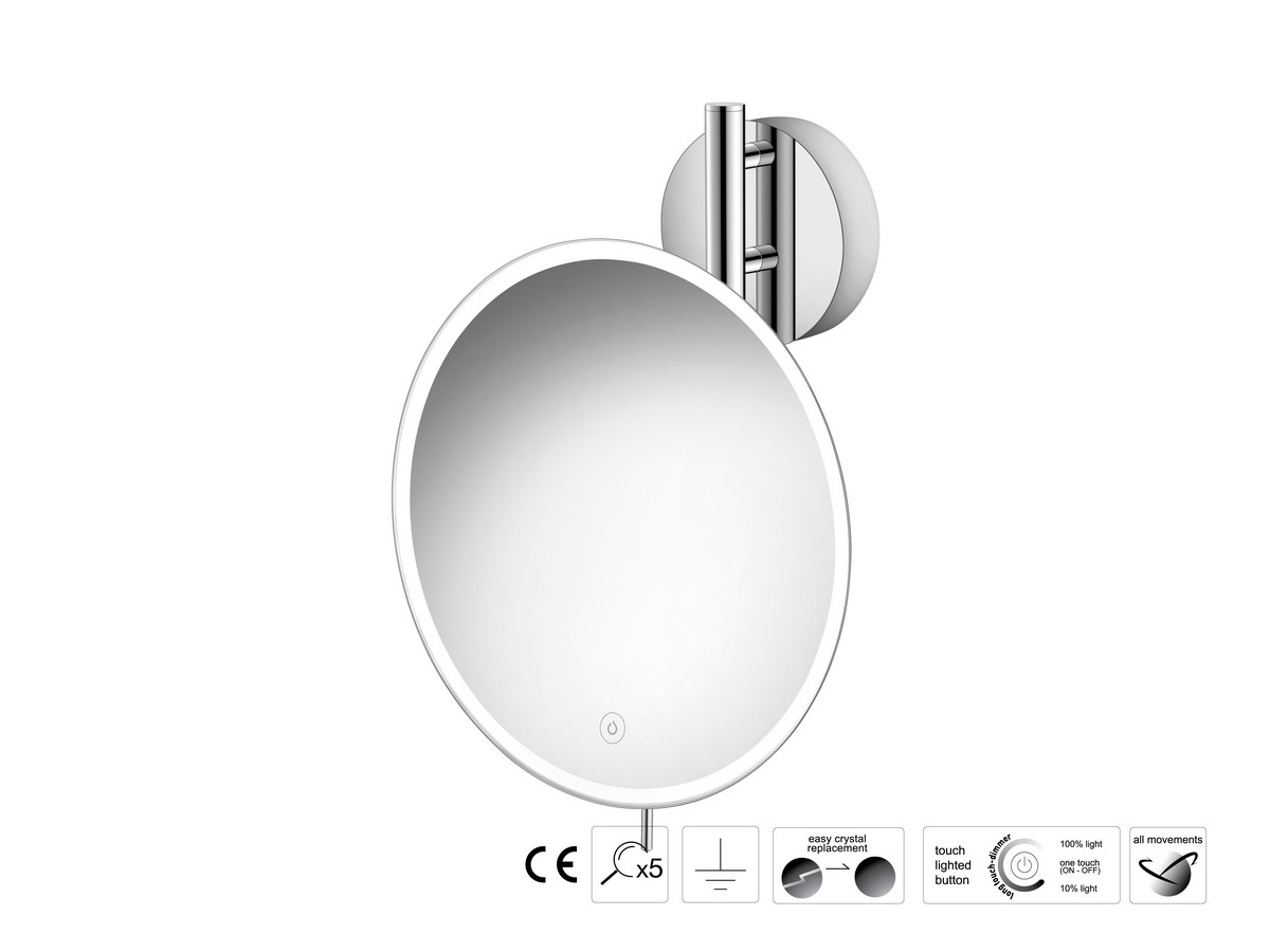 Cosmetic mirror x5 with LED
