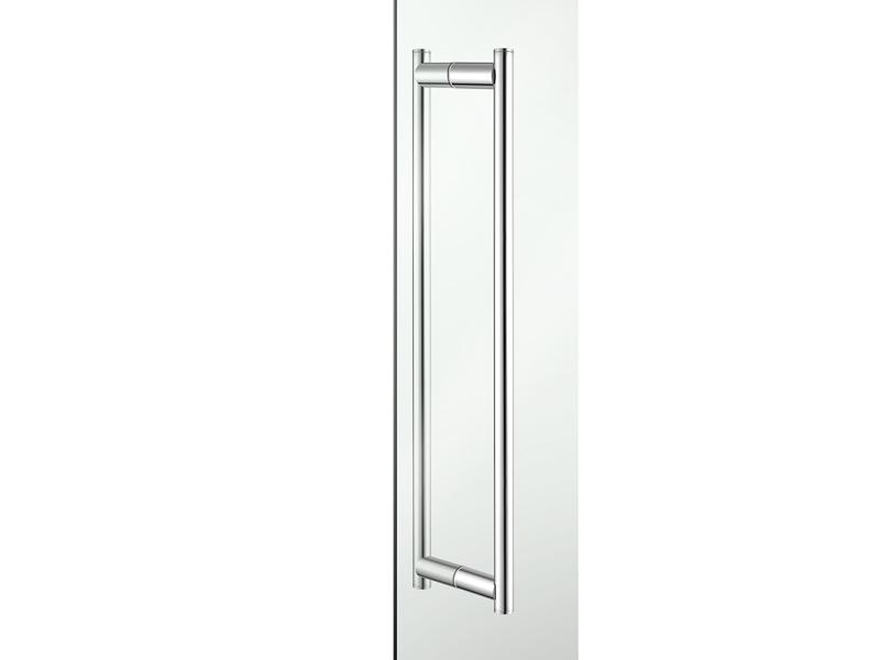 Double glass door handle hotel & extra glass
